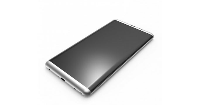 Samsung Galaxy S8 3D render via GSMArena - Samsung Galaxy S8 to feature bezel-less design, “infinity display,” iris scanner, more