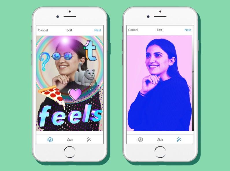 Tumblr adds stickers and filters to its Android and iOS apps