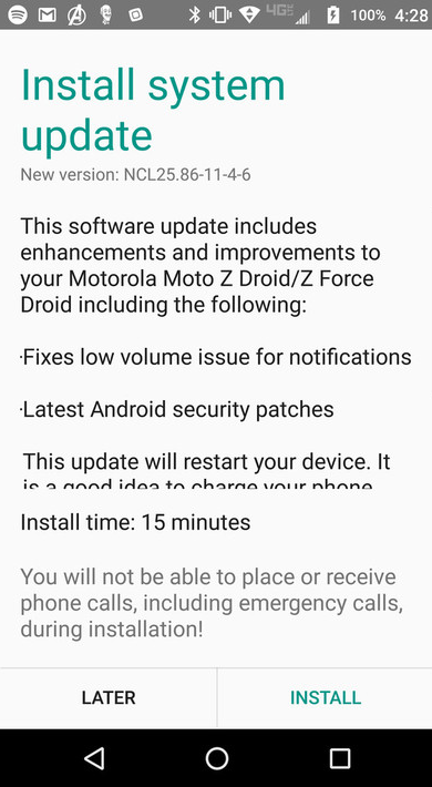 Software update is coming to the Moto Z Droid and Moto Z Force Droid - Security update for Moto Z and Moto Z Force Droid also fixes issue with notification volume