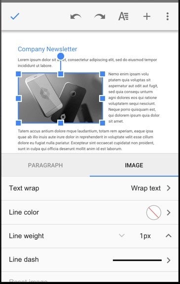 Resize images in Google Docs - Google Docs and Sheets snag several new features with the latest update