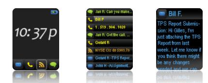 inPulse watch for BlackBerry stops for wrist-on photos