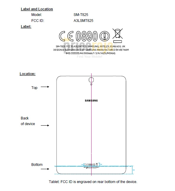 The Samsung Galaxy Tab S3 is certified by the FCC - Samsung Galaxy Tab S3 receives FCC certification; tablet to be unveiled at MWC?