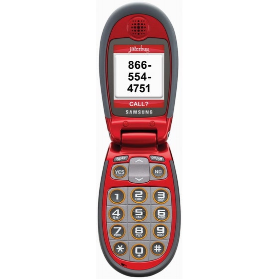 Samsung announces the Jitterbug - in red