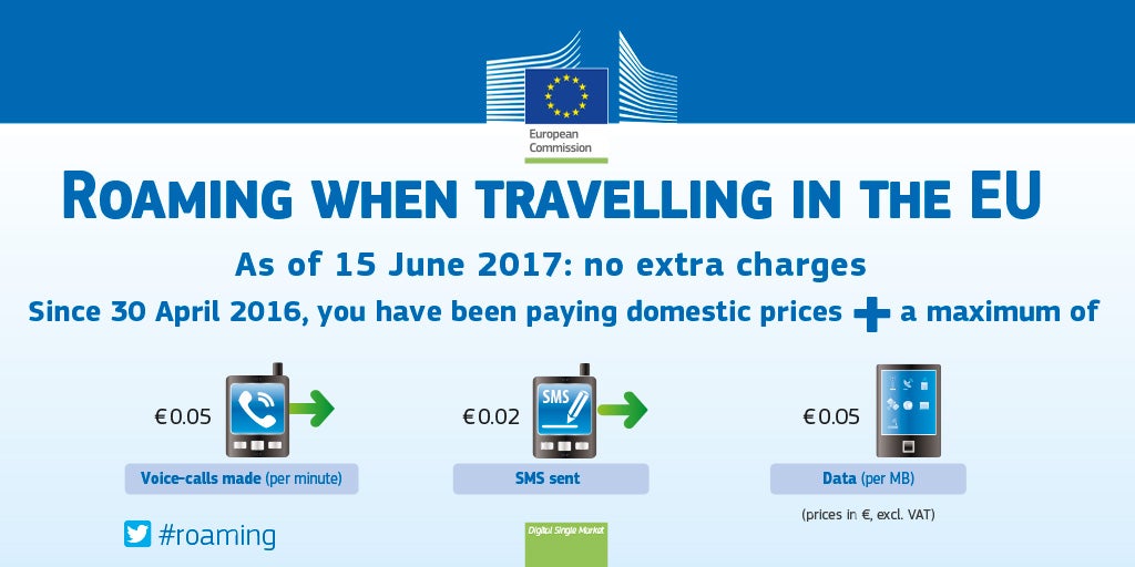 EU prepares to abolish mobile roaming charges starting mid-2017