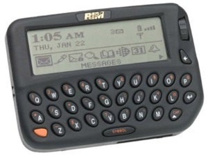 The BlackBerry Inter@ctive Pager 850, the company&#039;s first device - Gone but not forgotten: a brief history of failed smartphone operating systems