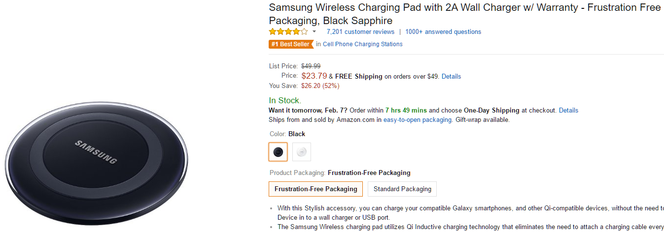 Deal alert: get a Samsung Wireless Charging Pad half off