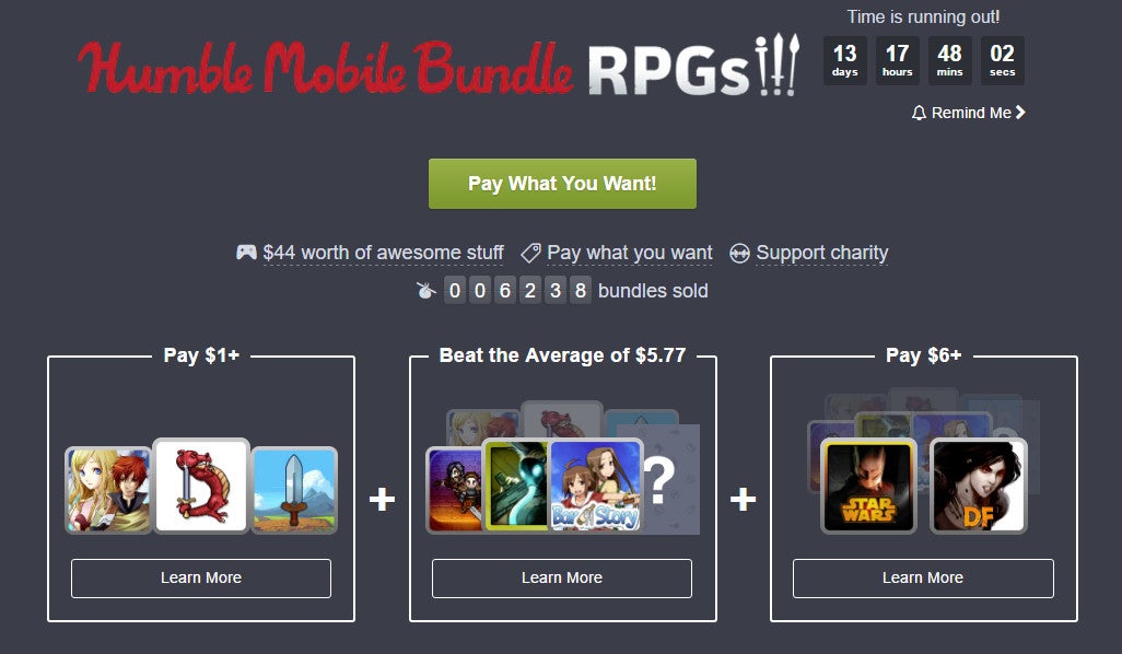 Newest Humble Mobile Bundle for Android gets you loads of great RPGs for just $6
