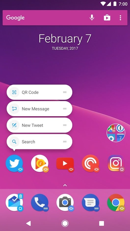 Action Launcher 3.13 beta screenshot - Action Launcher 3.13 beta released with many UI and App Shortcuts enhancements