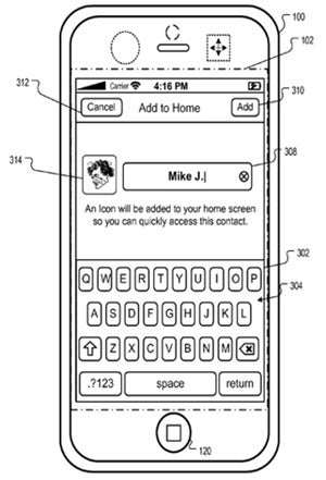 Apple's patent to get contacts on the home screen is late to the game