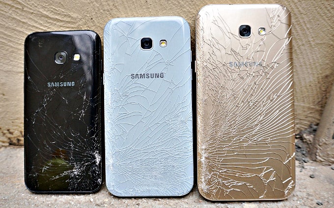 If you like it then you should&#039;ve put a case on it - Galaxy A3, A5 and A7 (2017) after a five feet drop test - Glass back does crack: best Galaxy A5 (2017) cases and covers