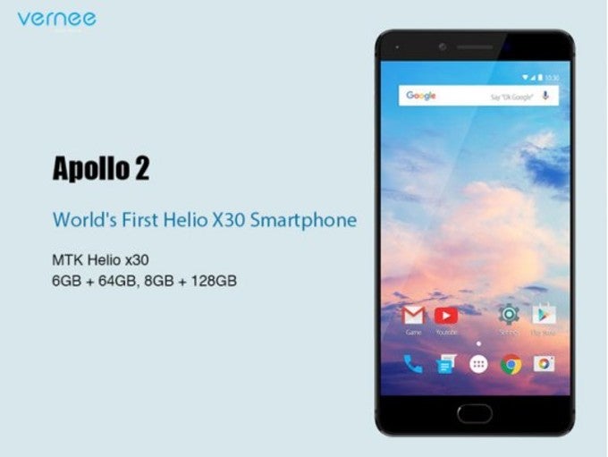 The Vernee Apollo 2 will debut at MWC 2017 with 8GB of RAM and the Helio X30 CPU