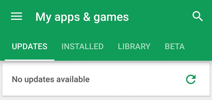 Google Play may be getting a &quot;Refresh&quot; button for updates in the near future
