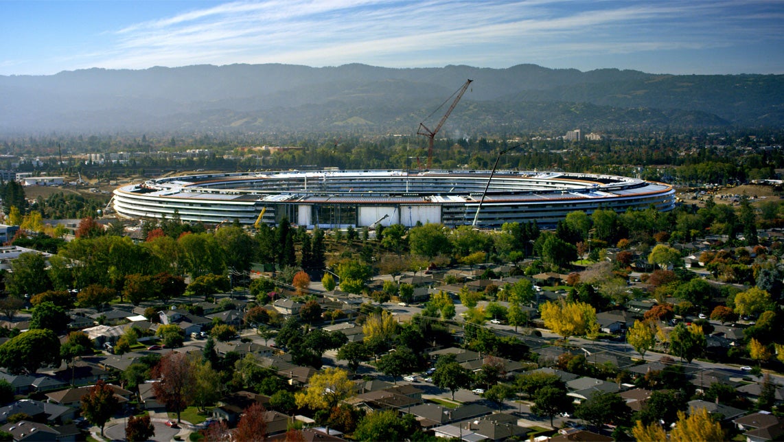 The spaceship Apple Park campus will be Apple's new official HQ starting this April