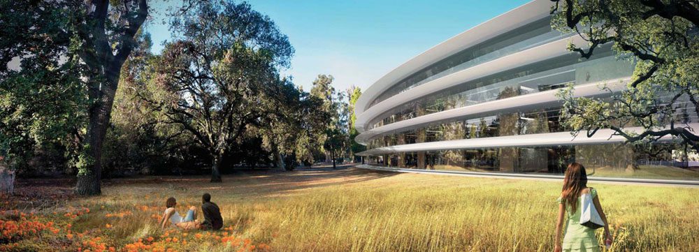 The spaceship Apple Park campus will be Apple's new official HQ starting this April