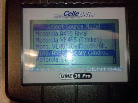 Cellebrite machine outs Motorola Calgary/Devour for Verizon