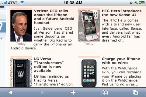 Safari on the iPhone 3GS - Evolution of mobile web browsing