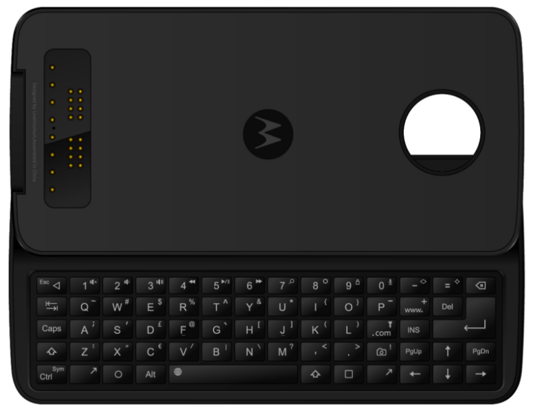 This QWERTY slider is a Moto Mod that will soon appear on Indiegogo - Moto Mod with QWERTY keyboard slider coming soon to Indiegogo