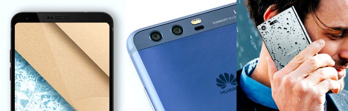 LG G6 vs Huawei P10 vs Sony Xperia XZ Premium, left to right - Sony Xperia XZ Premium vs Huawei P10 Plus vs LG G6: three-way specs comparison showdown of MWC's finest
