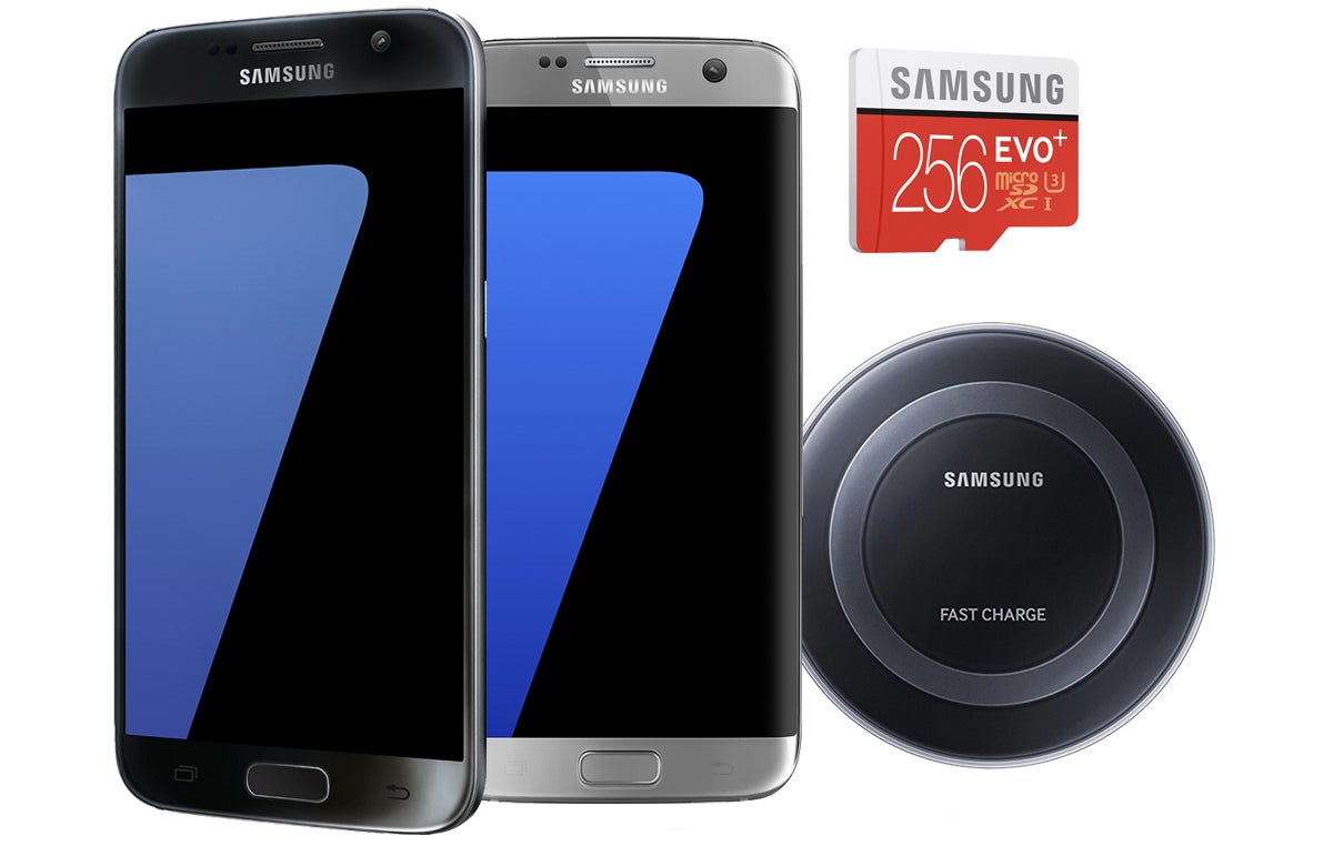 Deal: Get a Samsung Galaxy S7 or S7 edge with free gift card, 256 GB memory card, and wireless charger