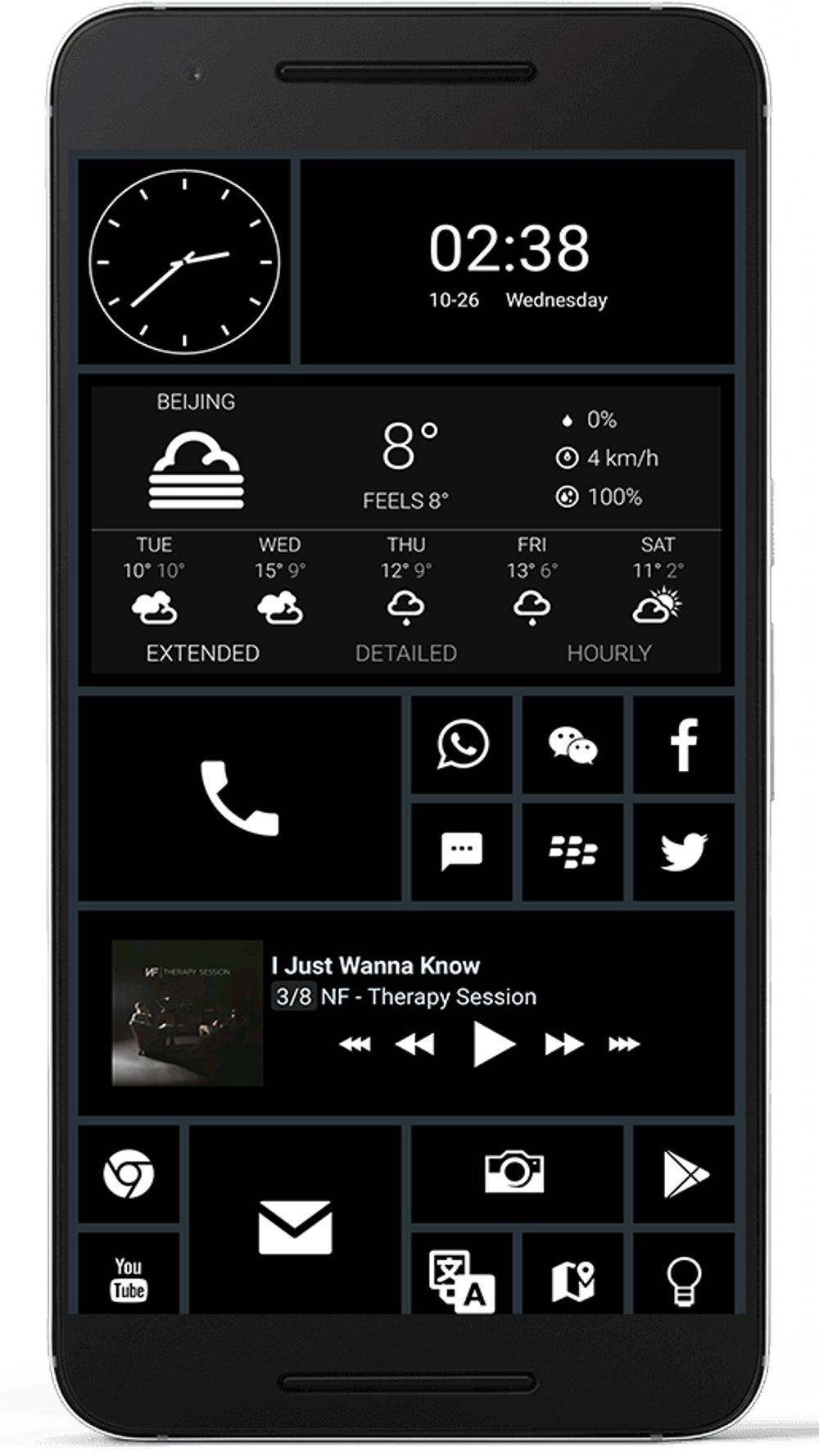 Last week&#039;s winner - MINDoSOUL - 10 beautiful custom Android home screen layouts #6