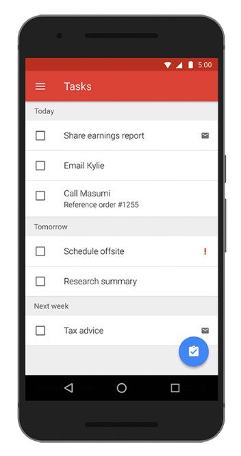 Google adds support for Exchange tasks in Gmail app for Android