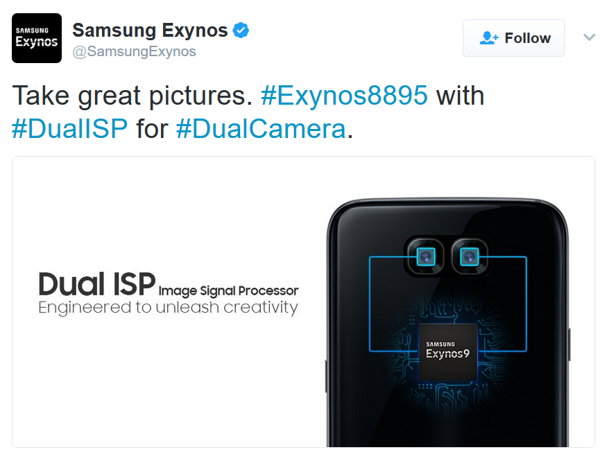 Is this promo hinting at a dual-camera setup for the Galaxy S8 or the Galaxy Note 8? - Exynos 9 promo hints at dual camera setup for upcoming Samsung Galaxy handset