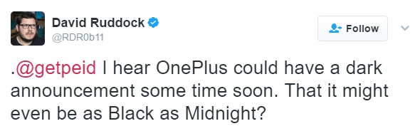 "Never Settle" teaser maybe hints at OnePlus 4 (OnePlus 5?). Or just a jet black color for an existing product