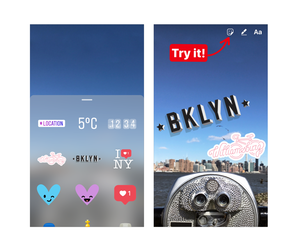 Instagram takes another move from Snapchat&#039;s playbook by adding location-based stickers to Stories