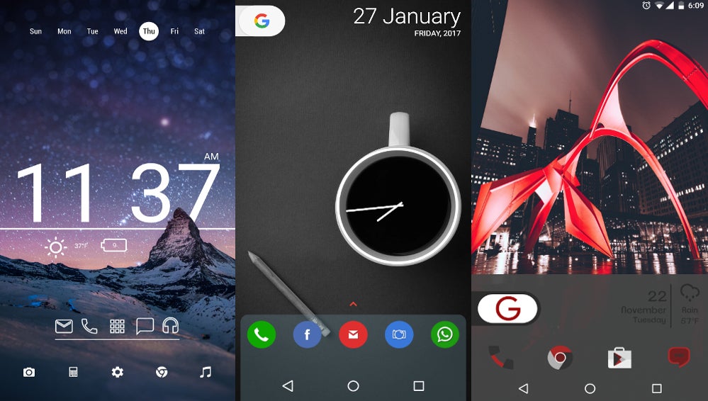 10 beautiful custom Android home screen layouts #7
