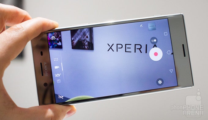 That small button above the big one activates Super Slow-motion videos on the Sony Motion Eye camera - Sony Motion Eye camera explained, or how the Xperia XZ Premium shoots epic slow-motion videos