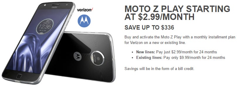 Deal: Get Verizon's Moto Z Play Droid for just $2.99 per month (new line required)