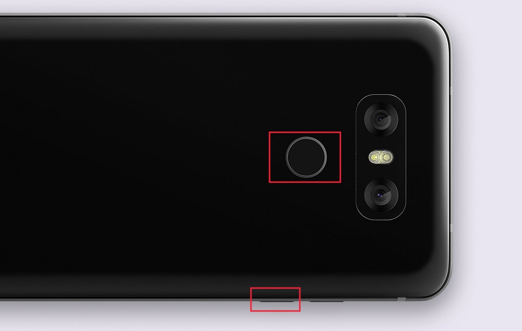 Press and hold simultaneously the power / fingerprint key on the back and the volume down button for a moment - How to take a screenshot on the LG G6