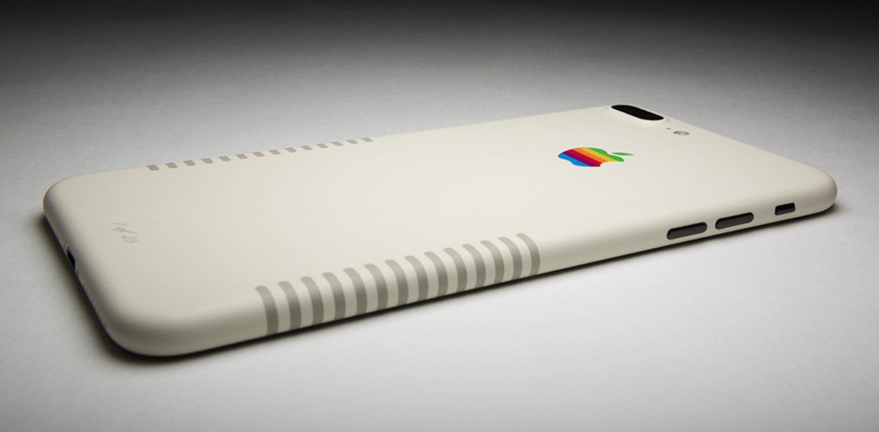 Custom-painted iPhone 7 Plus gives off vintage Mac vibes, costs 2 grand