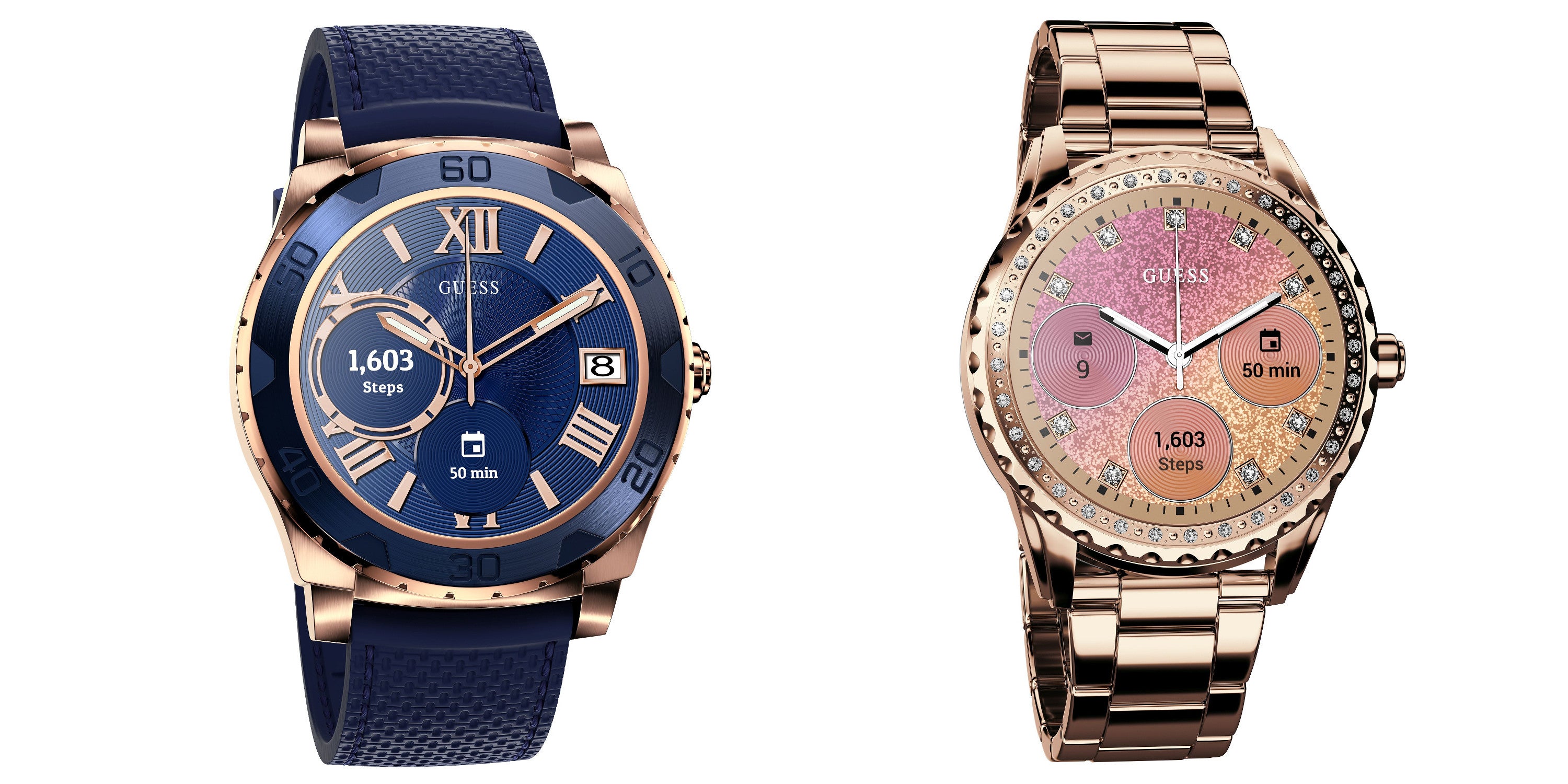  GUESS, U0700L2, reloj digital de silicona con alarma, para mujer,  con doble zona de tiempo y función de cronómetro. : Ropa, Zapatos y Joyería