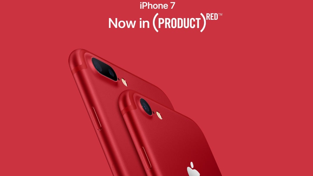 Apple announces Product Red iPhone 7 and 7 Plus editions