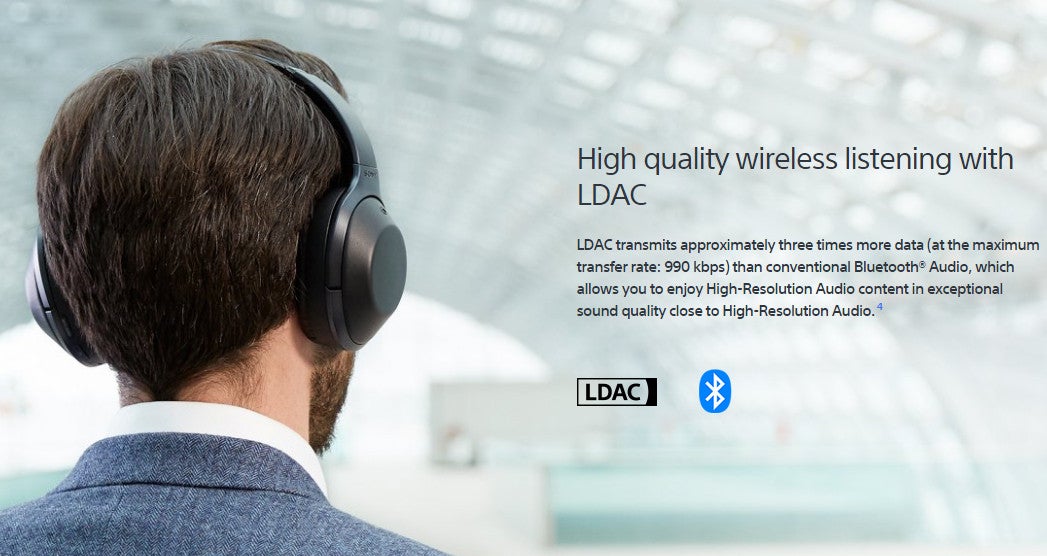 Sony MDR-1000x headphones featuring LDAC - Google says Sony contributed to major wireless audio quality enhancements in Android O