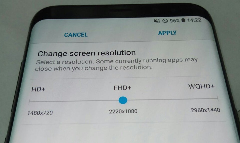 This unorthodox WQHD+ resolution confirms the rumored 18.5/9 screen aspect ratio - Galaxy S8's funky screen resolution revealed, but phone may default to 1080p