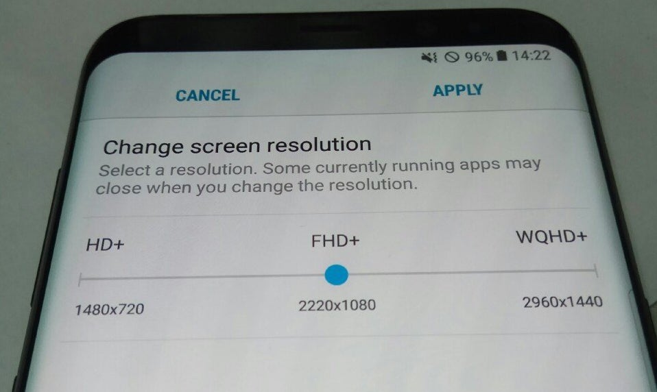 This unorthodox WQHD+ resolution confirms the rumored 18.5/9 screen aspect ratio - Galaxy S8&#039;s funky screen resolution revealed, but phone may default to 1080p