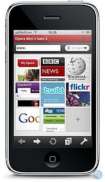 Opera Mini for the iPhone is expected to be previewed at MWC