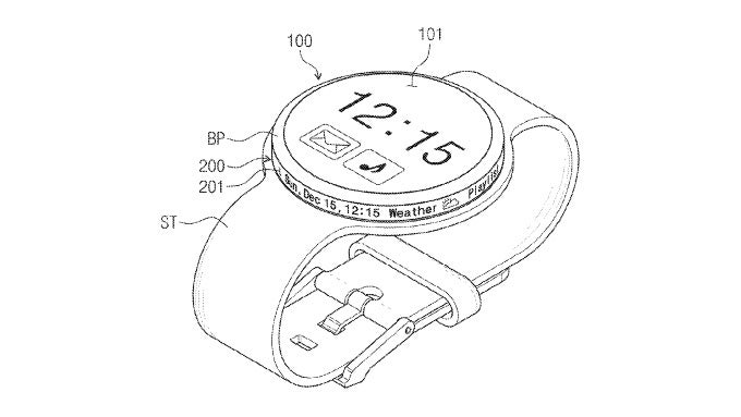 Samsung's latest smartwatch patent puts a screen on the rotary dial