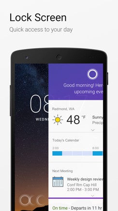 Microsoft expands Cortana functionality on Android lock screens