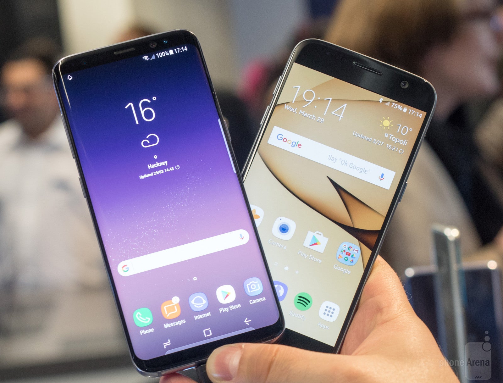 The Galaxy S8 fits a taller display in an equally wide body - Samsung Galaxy S8 vs Samsung Galaxy S7: what's new, anyway?