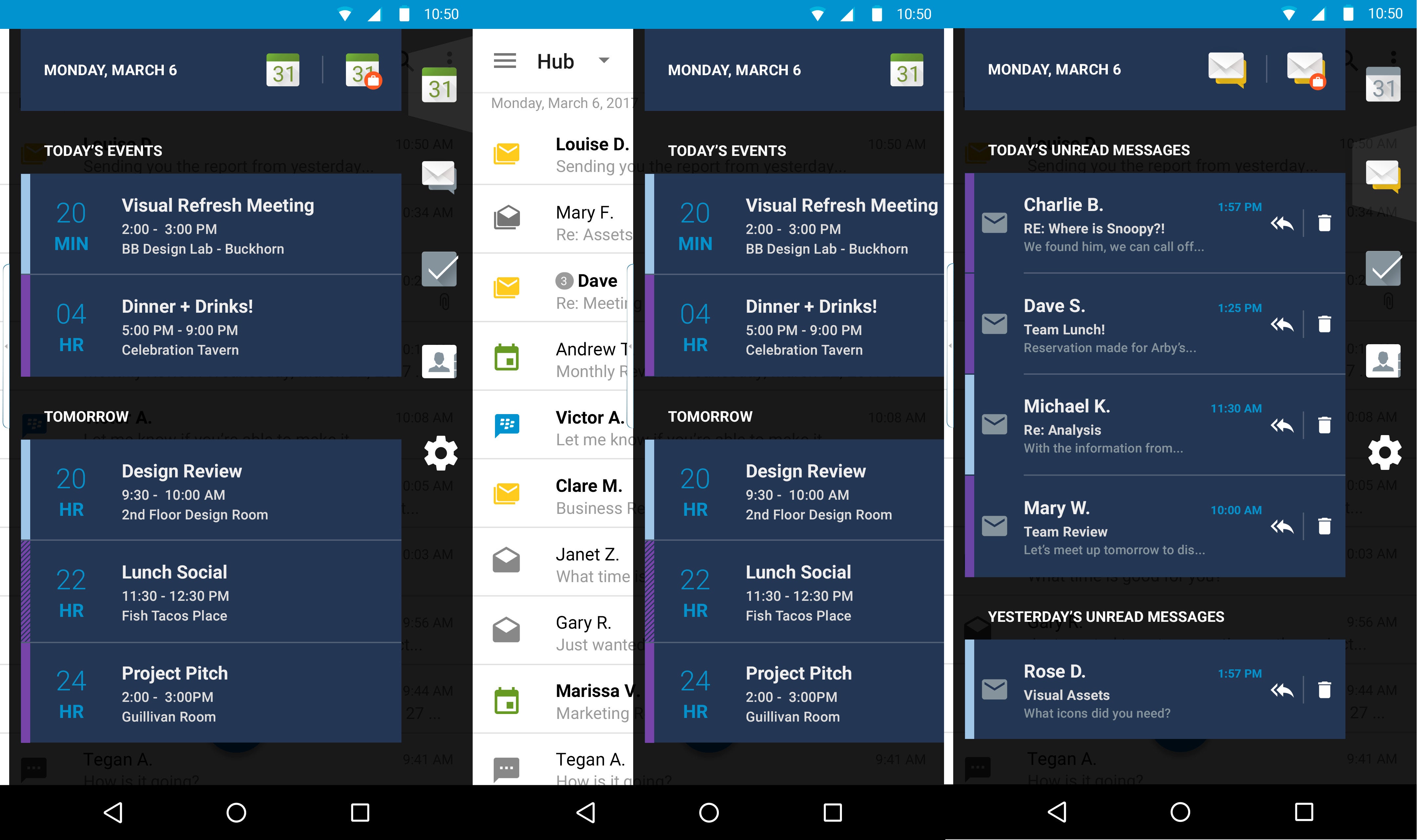 New Productivity Tab for BlackBerry Android smartphones - BlackBerry rolls out major update for its Android smartphones