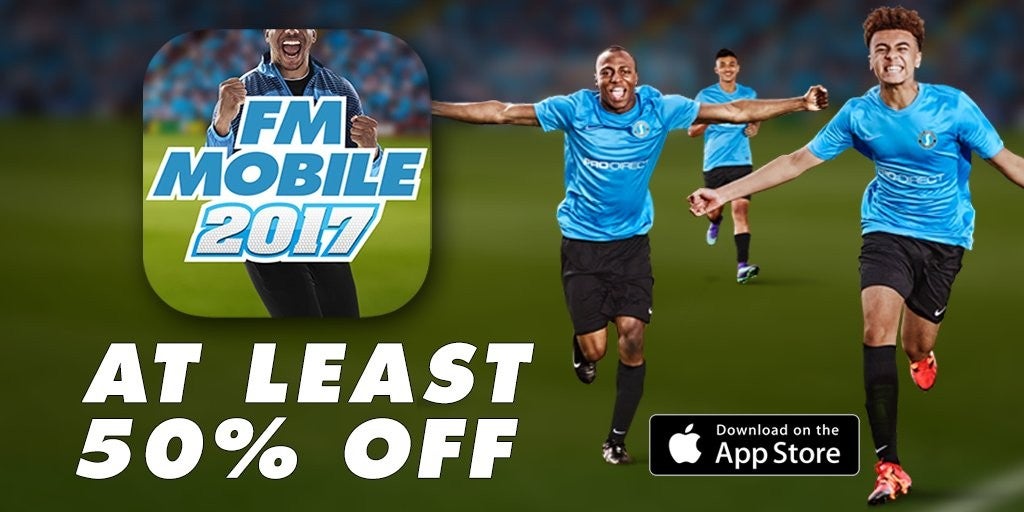 Football Manager Mobile 2017 is at least 50% off on the App Store