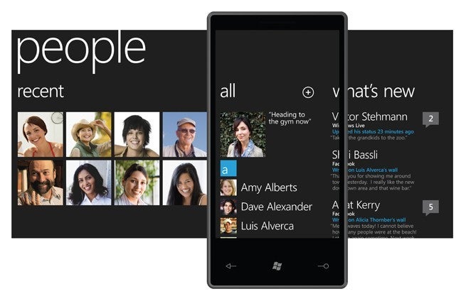 Windows Phone 7 Series People hub - Microsoft Windows Phone 7 Series announced