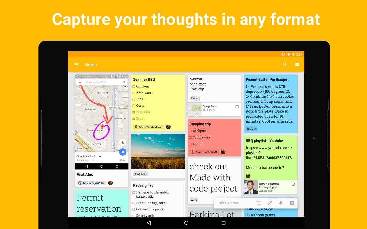 Google keep with google hot sale home