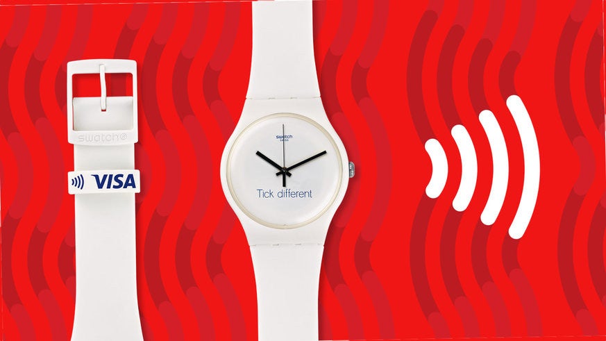 Swatch is advertising certain NFC-enabled watches with the 'Tick different' slogan - Swatch ticks Apple off with "Tick Different" ad campaign
