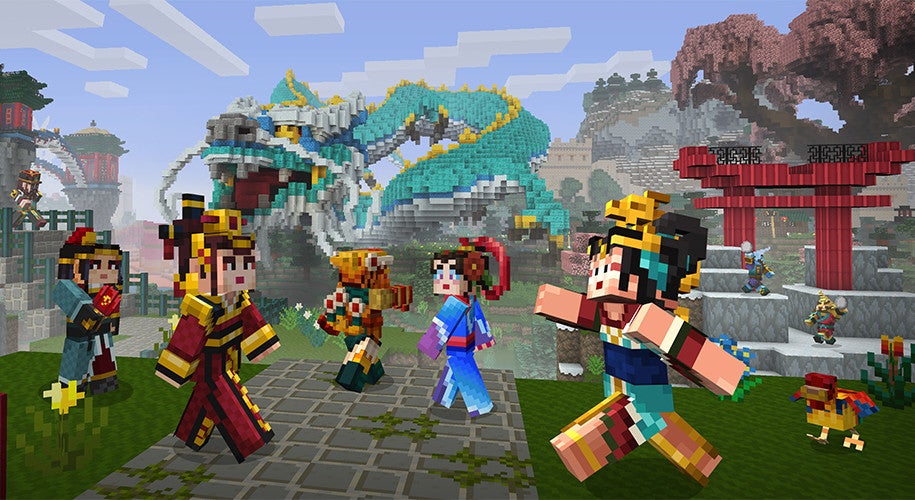 Minecraft Pocket Edition&#039;s latest update brings giant pandas, dragons