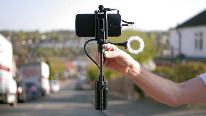 The miniRIG can help you shoot more stable, better lit and cleaner sounding videos with your phone or GoPro