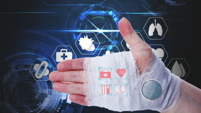 Smart bandages which tell doctor how wound is healing to begin